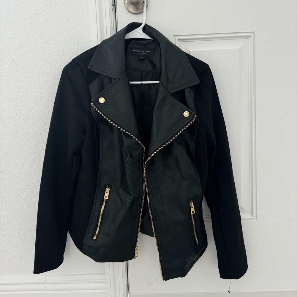 Marc New York Faux Leather Moto Jacket